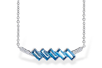 K291-35247: NECK .75 LONDON BLUE TOPAZ .80 TGW