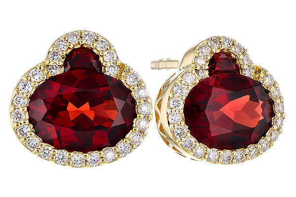 K291-35256: EARR 2.85 TW GARNET 3.06 TGW