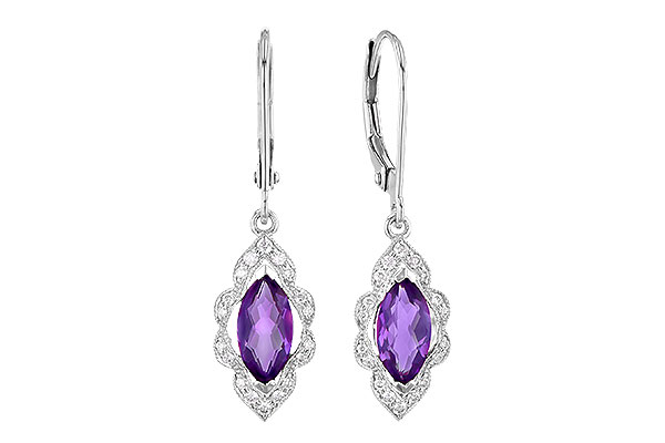 K291-36092: EARR .92 TW AMETHYST 1.07 TGW