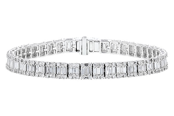 K292-20692: BRACELET 2.72 TW BAGUETTES 4.10 TW