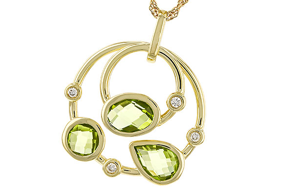 K293-09738: NECKLACE 2.20 PERIDOT 2.26 TGW