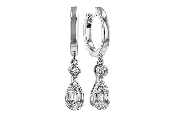 K293-09811: EARRINGS .11 BAG .28 TW