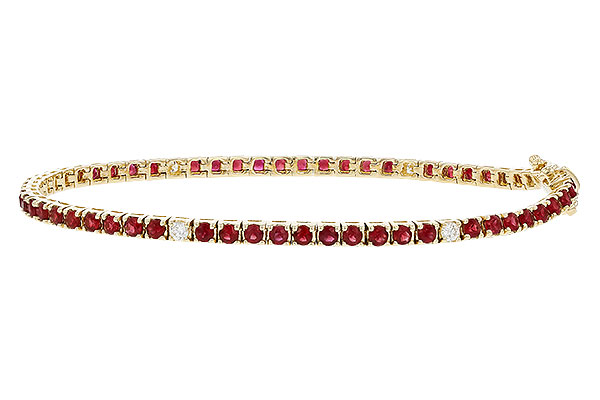 K293-10720: BRACELET 3.04 RUBY 3.29 TGW (7")