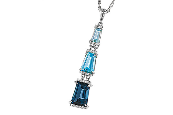 K293-13392: NECKLACE 2.60 TW BLUE TOPAZ 2.65 TGW