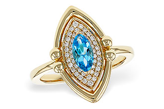 K293-17929: LDS RG .54 BLUE TOPAZ .70 TGW (8x4MM BT)