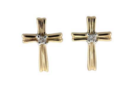 L018-62492: EARRINGS .03 TW
