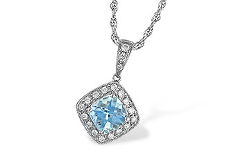 L024-91574: NECKLACE .80 AQUA .93 TGW