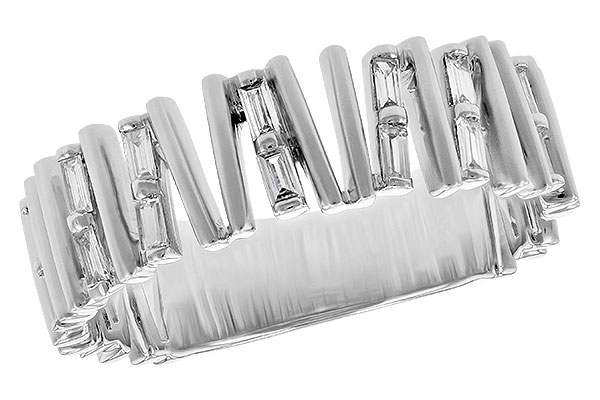L208-59738: LDS DIA WED RG .24 TW BAGUETTES