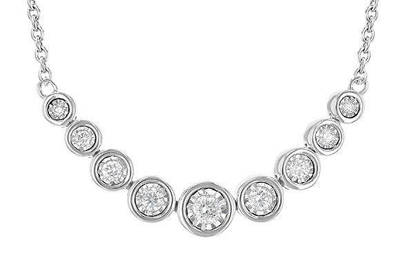 L208-59747: NECKLACE .25 TW (18")