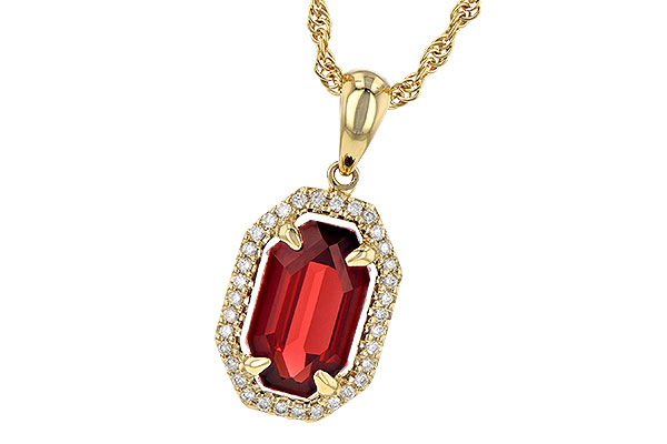 L208-60692: NECK 1.66 GARNET 1.75 TGW