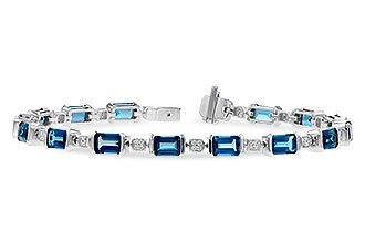 L291-29765: BRACELET 7.90 LONDON BLUE TOPAZ 8.13 TGW