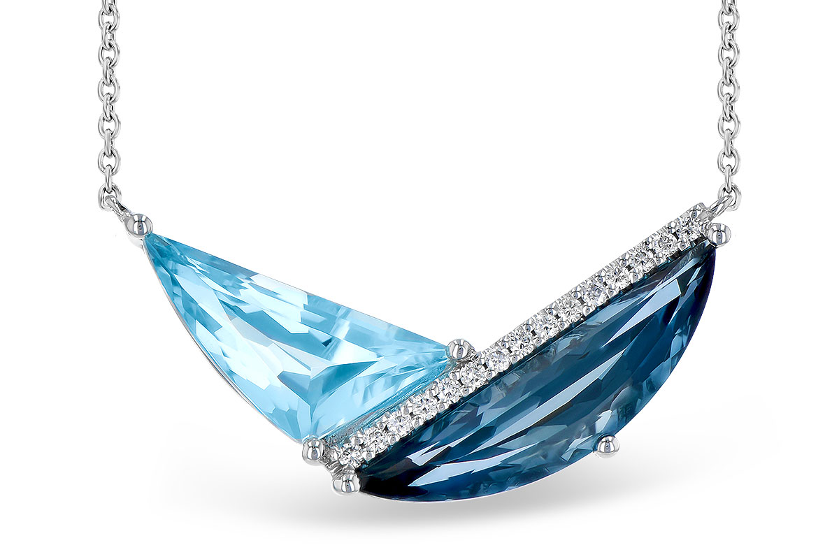 L291-30692: NECK 4.66 BLUE TOPAZ 4.75 TGW (18")