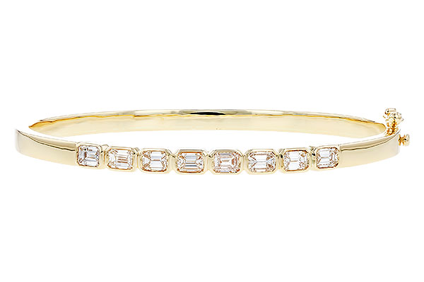 L292-21592: BANGLE 2.00 TW EMERALD CUTS