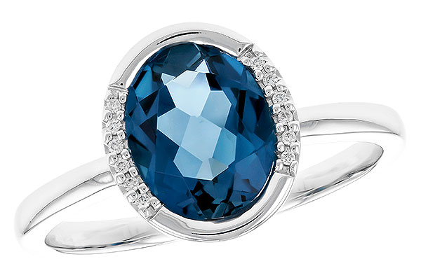 L292-22520: LDS RG 1.90 TW LONDON BLUE TOPAZ 1.93 TGW(9x7 LBT)