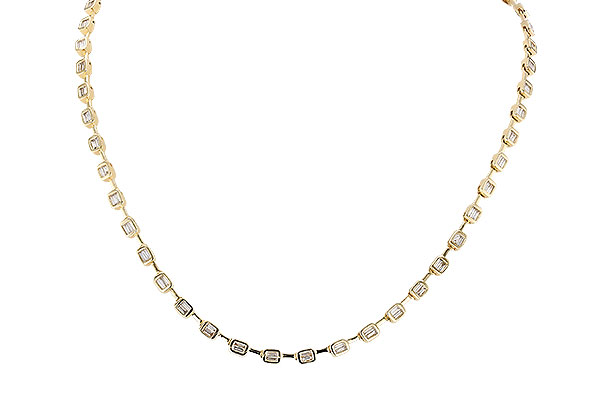 L292-23401: NECKLACE 2.05 TW BAGUETTES (17 INCHES)