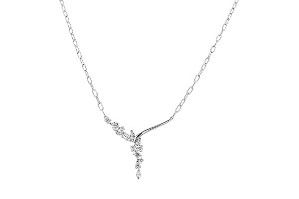 L292-25220: NECKLACE 1.22 TW FANCY CUT DIAMONDS (18")