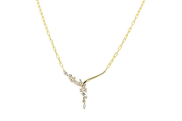 L292-25220: NECKLACE 1.22 TW FANCY CUT DIAMONDS (18")