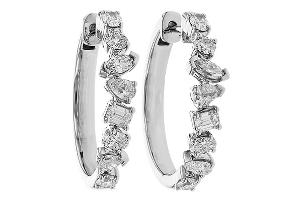 L292-27001: EARRINGS 1.15 TW FANCY CUT DIAS