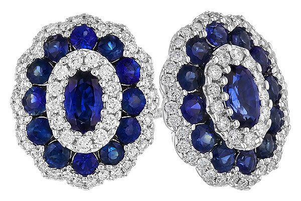 L292-27074: EARR 1.77 TW SAPPHIRE 2.24 TGW (5x3MM SAPP)