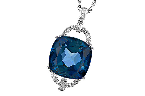 L293-10692: NECK 9.00 LONDON BLUE TOPAZ 9.20 TGW (12MM LBT)