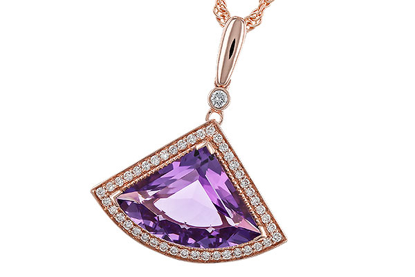 L293-11556: NECKLACE 2.80 AMETHYST 2.97 TGW