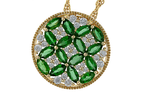 L293-11629: NECK 1.02 EMERALD TW 1.32 TGW