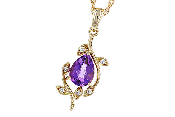 L293-12501: NECKLACE .88 AMETHYST .93 TGW (8x6MM AMY)
