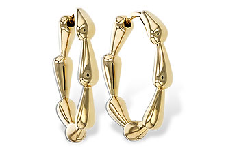 L293-15229: GOLD EARRINGS (21MM)