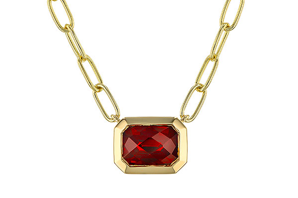 L293-15247: NECKLACE 1.45 GARNET (18")