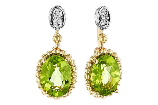 L293-17065: EARR 1.36 TW PERIDOT 1.42 TGW (7x5MM OV)