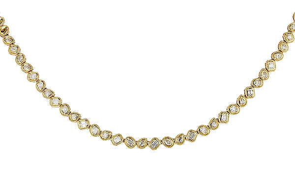 L293-17074: NECKLACE 2.25 TW FANCY CUT DIAS (17.25")