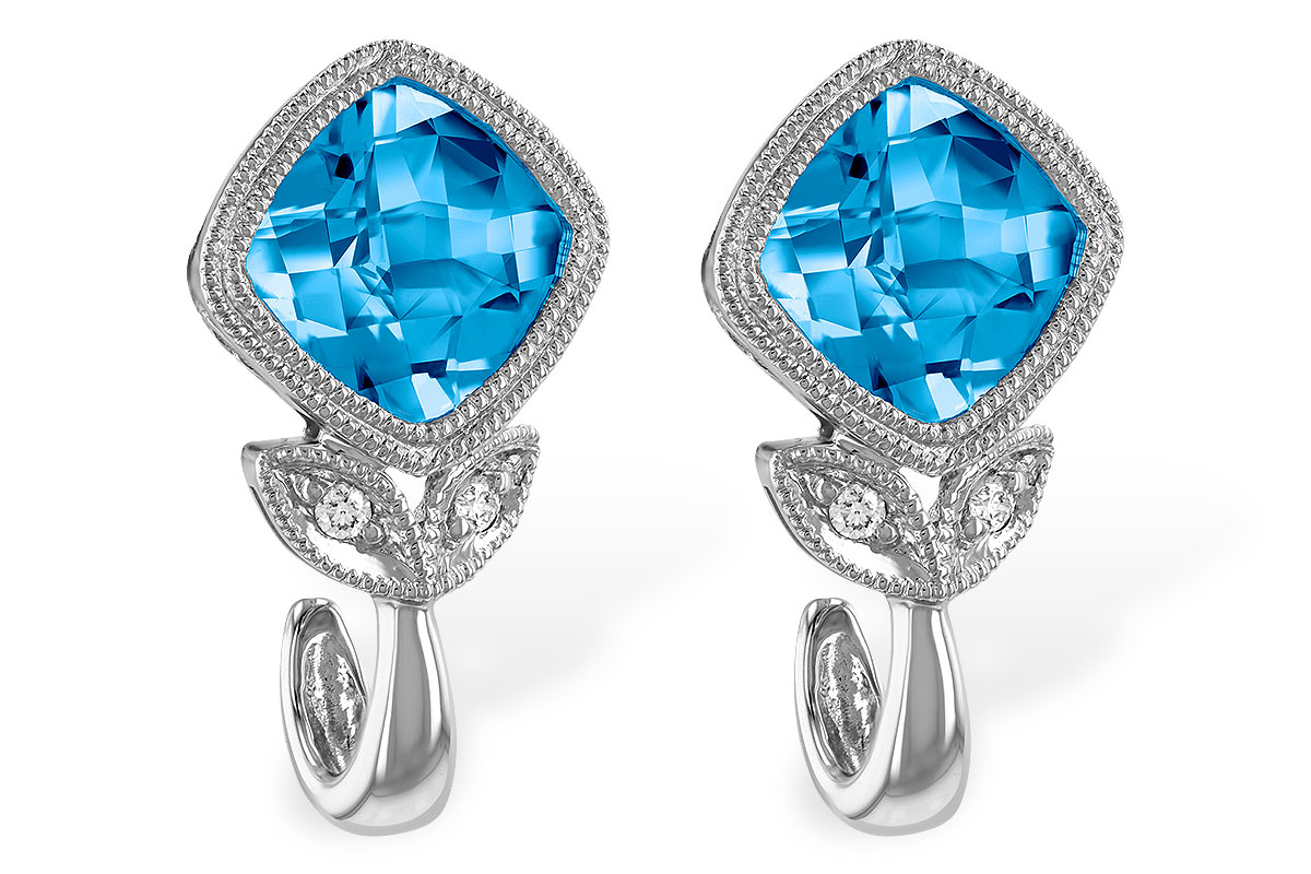 M205-88883: EARR 2.12 BLUE TOPAZ 2.14 TGW