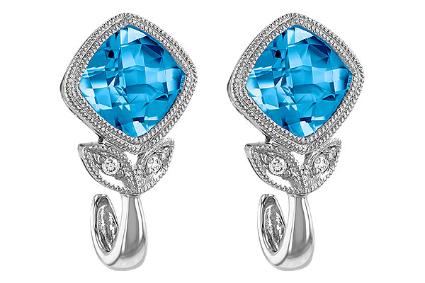 M205-88883: EARR 2.12 BLUE TOPAZ 2.14 TGW