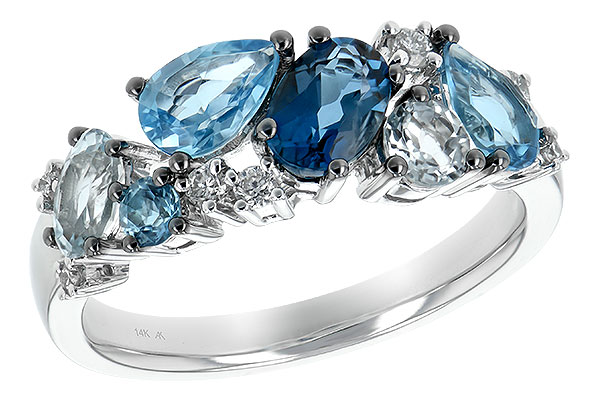 M207-64356: LDS RG 2.05 BLUE TOPAZ 2.16 TGW