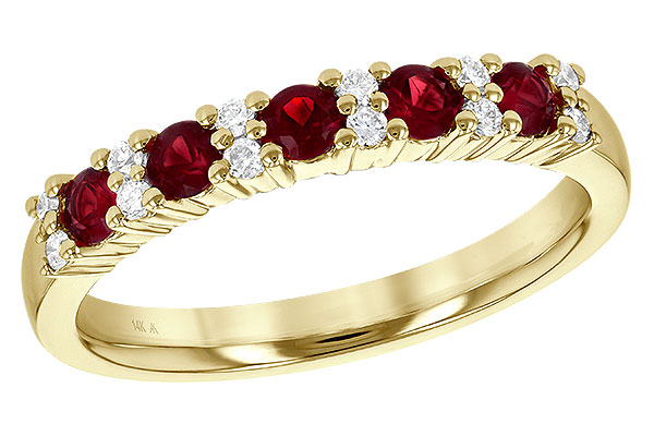 M208-56174: LDS WED RG .44 RUBY .58 TGW