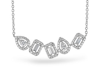 M291-31565: NECK .15 TW BAGUETTES .55 TW (18 INCHES)