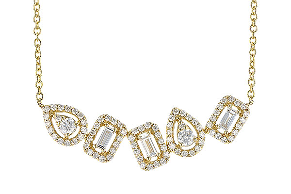 M291-31565: NECK .15 TW BAGUETTES .55 TW (18 INCHES)