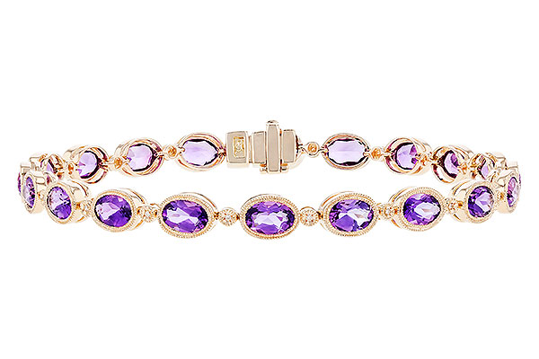 M292-20701: BRACELET 6.86 TW AMETHYST 6.90 TGW