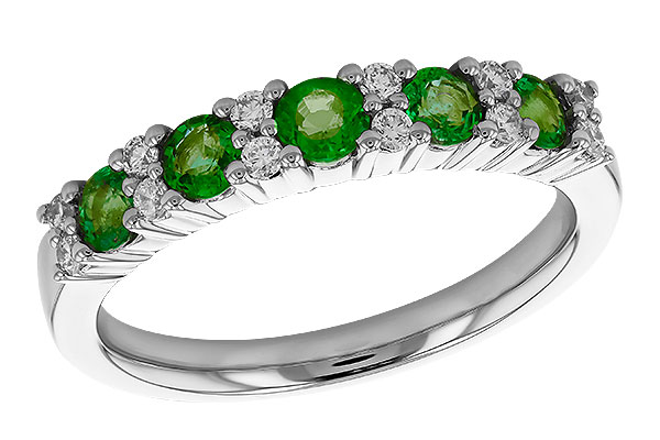 M292-26156: LDS WED RG .55 EMERALD .72 TGW