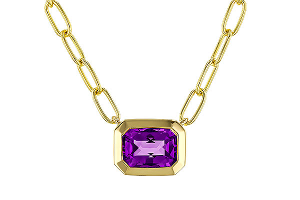 M293-15256: NECKLACE .82 AMETHYST (18")