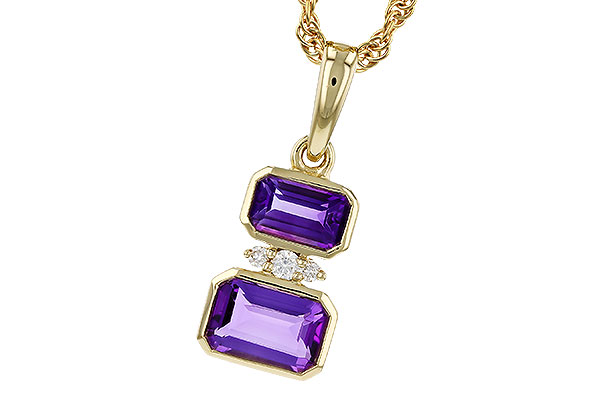 M293-17938: NECK .72 TW AMETHYST .75 TGW
